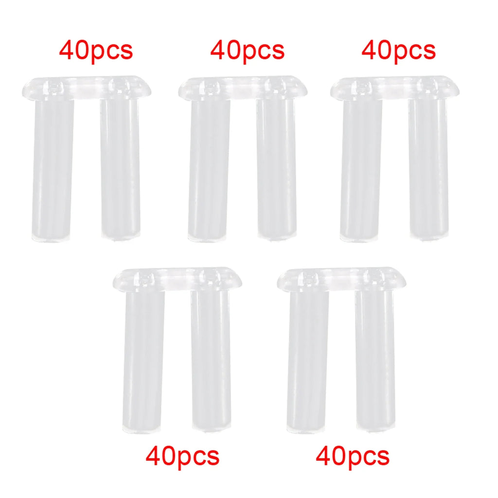 Plastic Plug Buckle for Rimless Eyeglasses – Repair Accessory Eyeglass Repair Accessory Qme WHITE