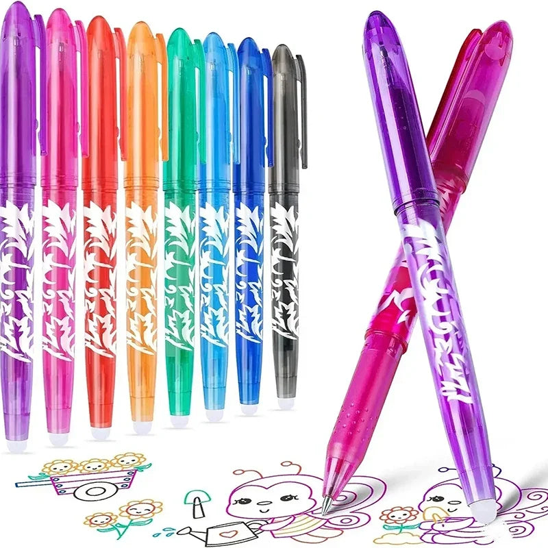 Kawaii Pilot Erasable Gel Pens Assorted Inks Fine Point 0.5mm Erasable Gel Pens Qme
