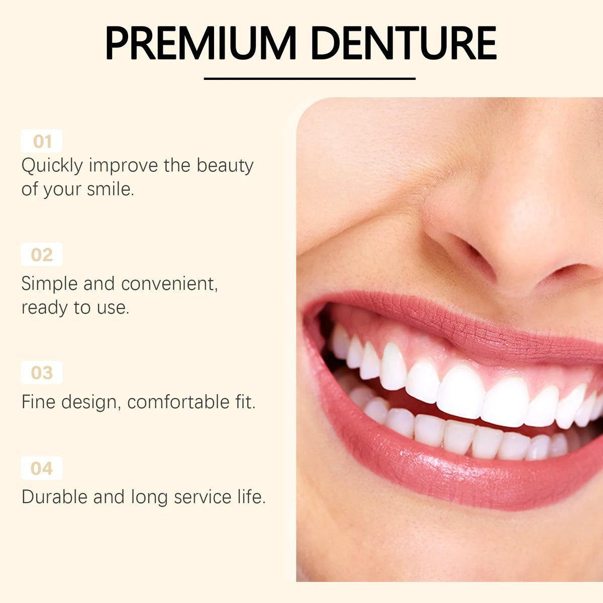 Silicone Denture Care Set – Adhesive for Smile Aesthetics Denture Care Set Qst