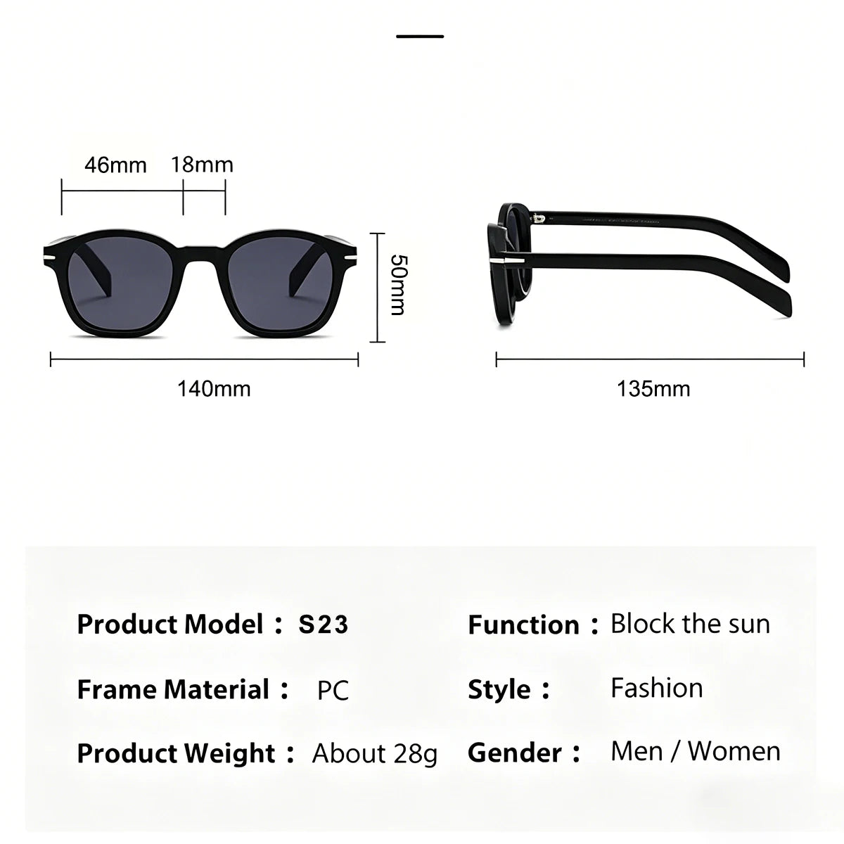 VOPHA Retro Square Tortoise Sunglasses Unisex UV400 S23 Fashion Sunglasses Qst