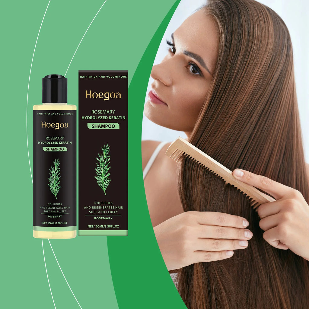 Hoegoa Rosemary Oil Shampoo – Volumizing & Hair Strengthening Hair Growth Shampoo Qst