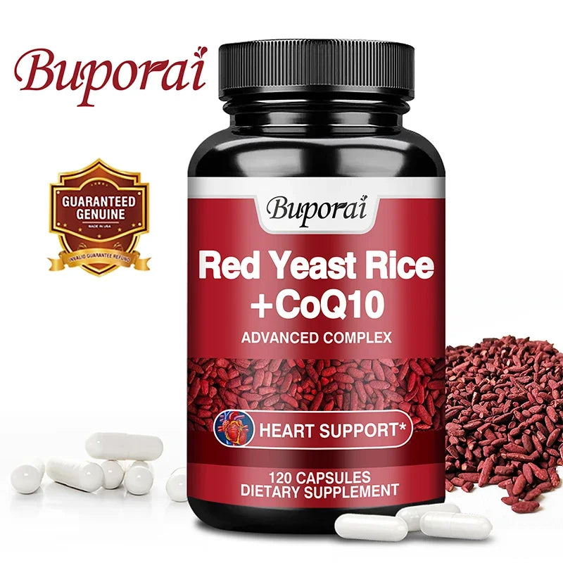 Red Yeast Rice with CoQ10 Supplement – Antioxidant Energy Dietary Supplement Qst