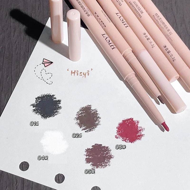 Matte Gel Eyeliner Pencil – Ultra-Fine, Long-Lasting, Quick Dry Gel Eyeliner Pencil Qme