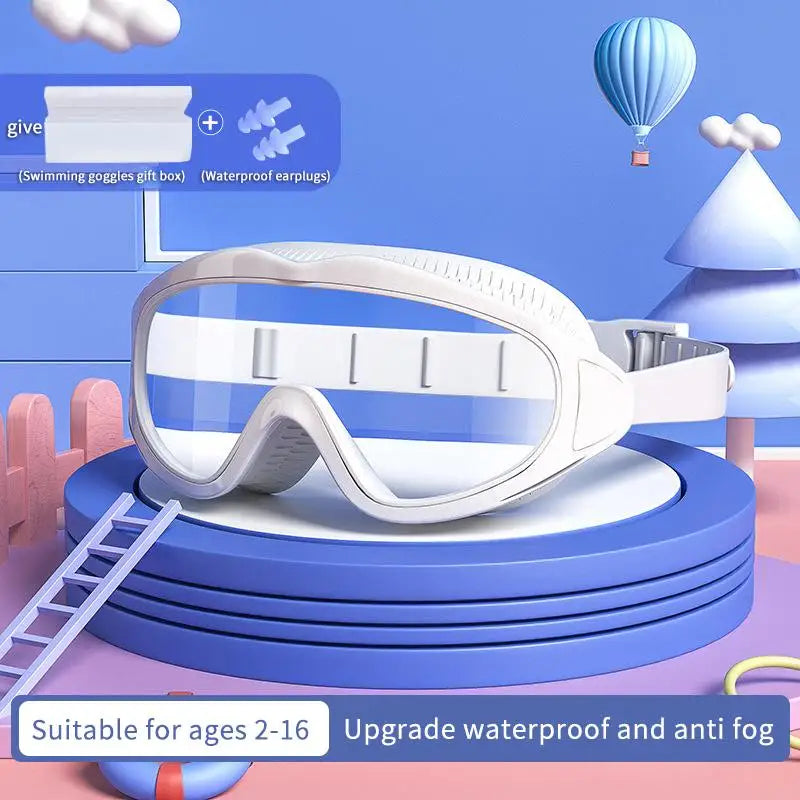 Kids Anti-Fog Wide-View Swimming Goggles – Boys & Girls Kids Swim Goggles Qst A16