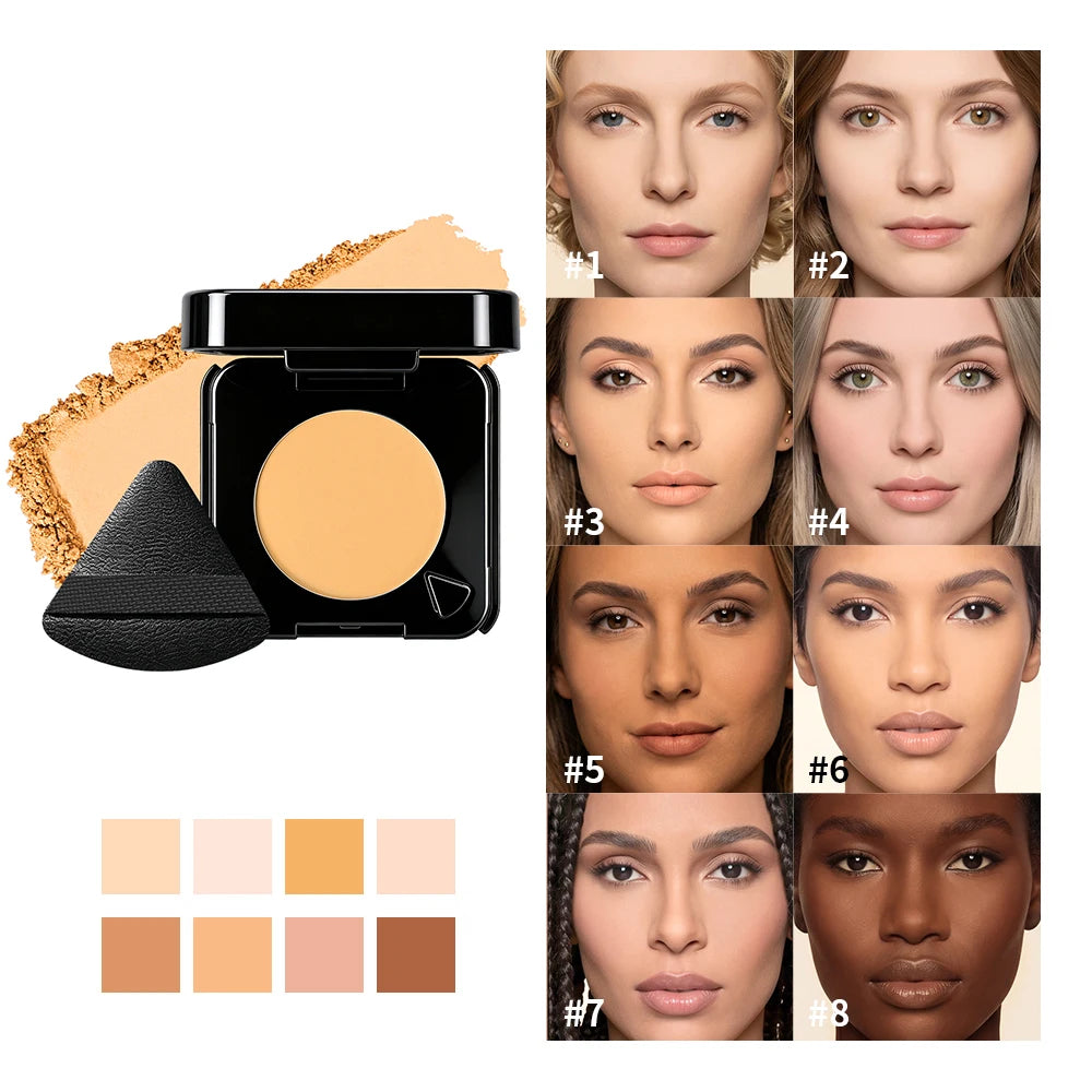 Mini Travel Setting Powder – Oil Control Pressed Powder Compact Setting Powder Compact Qst