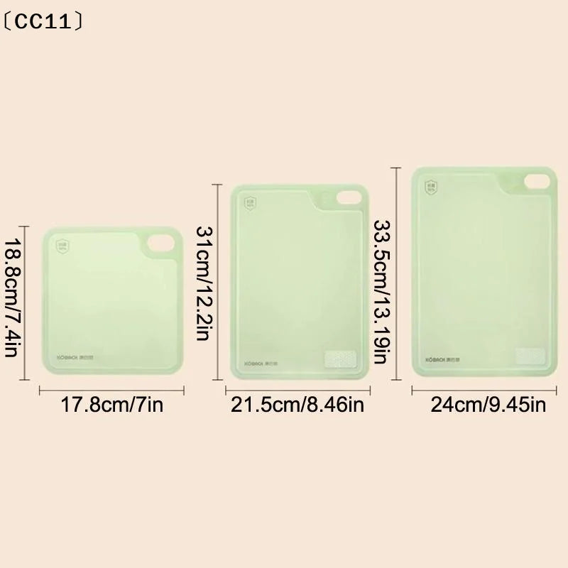 Double-Sided Antimicrobial Cutting Board – BPA-Free, Baby Safe Antimicrobial Cutting Board Qme