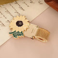 Flower-Themed Metal Pen Clip | Retro Spring Design Decorative Pen Clip Qme A1