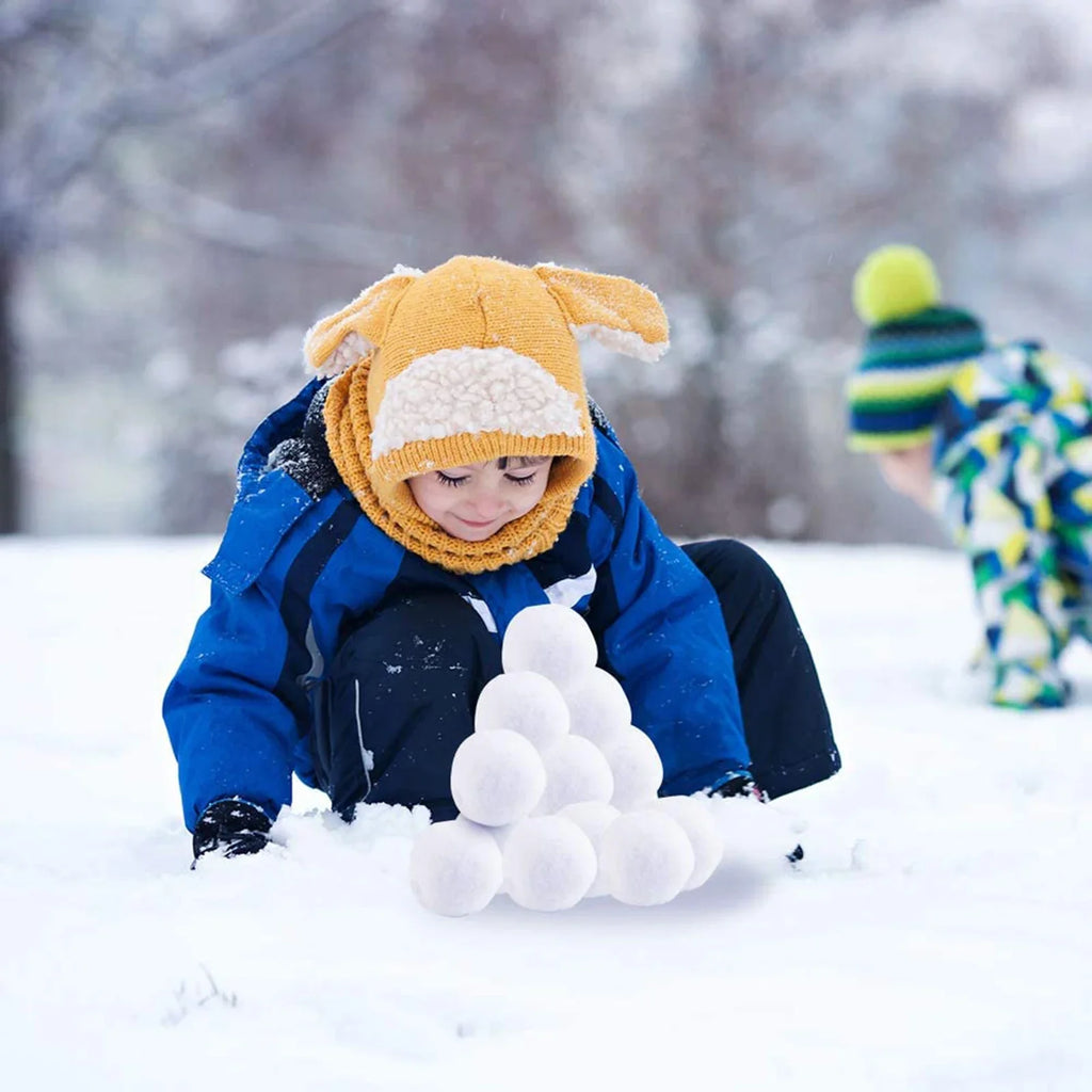 Soft Artificial Snowballs Indoor Snow Fight Toy Set – 20 Pcs Snowball Fight Toy Qme
