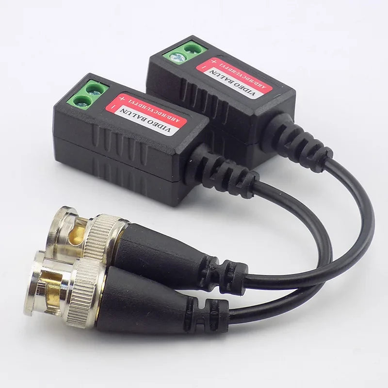 8MP 4K Passive CCTV Video Balun Transmitter – 4-Pair BNC Kit CCTV Video Balun Qme
