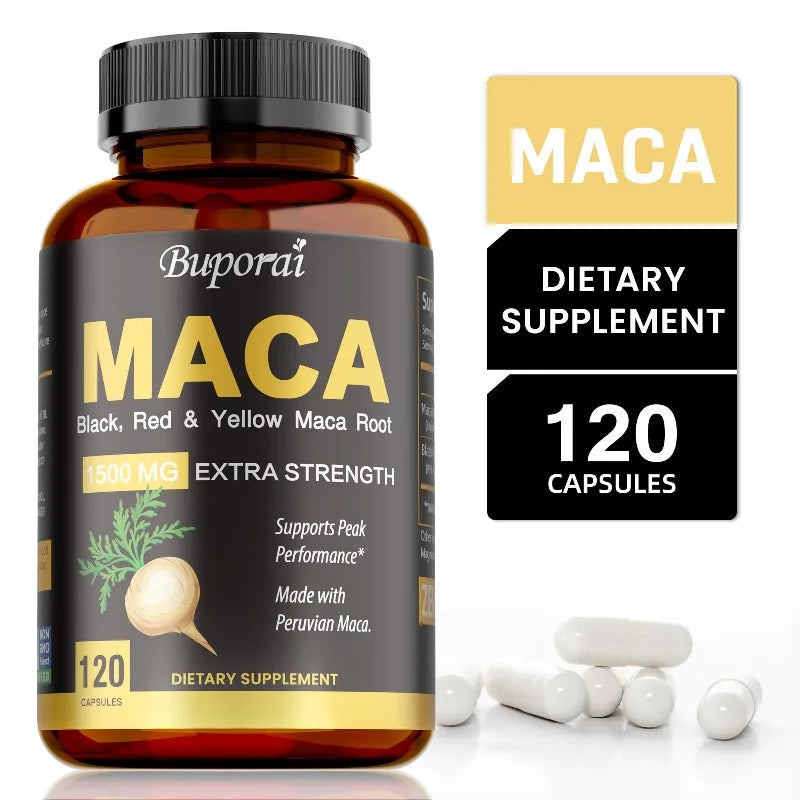 Maca Capsules – Energy, Endurance & Mood Support | Pslalae Herbal Supplement Qst