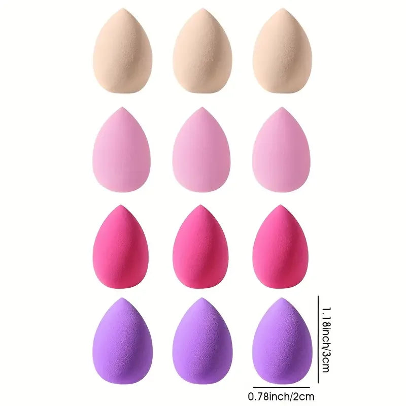 5 Mini Makeup Sponge Blenders – Foundation, Powder & Concealer Makeup Sponge Set Qme