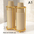Desktop Iron Cup Storage Rack & Paper Cup Holder for Kitchen Cup Storage Rack Qme A1