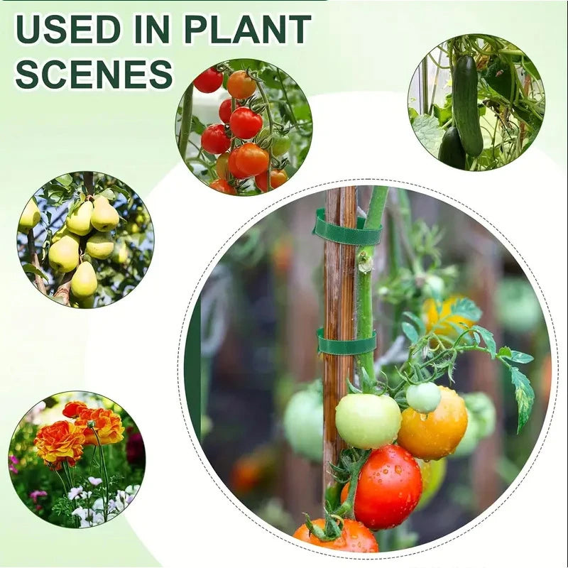 50/100pcs Reusable Nylon Plant Ties – Adjustable Garden Support Garden Plant Ties Qst