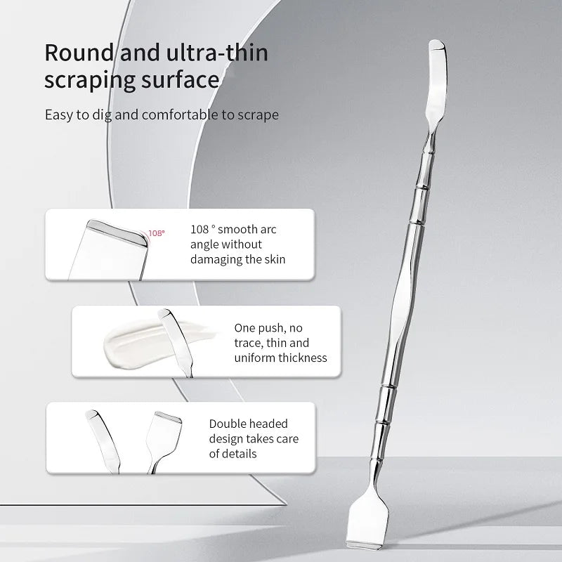 Stainless Steel Blackhead Scraper Facial Pore Cleaning Tool Facial Cleansing Tool Qme