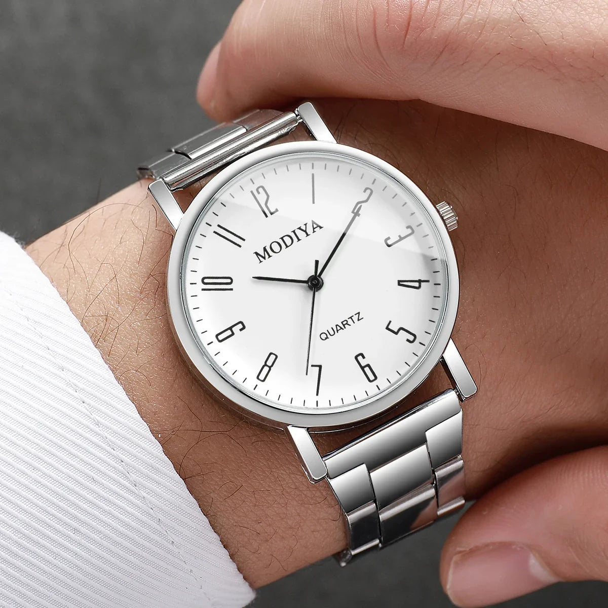 2-Pack Men's Analog Quartz Business Fashion Watches Men's Quartz Watch Qme