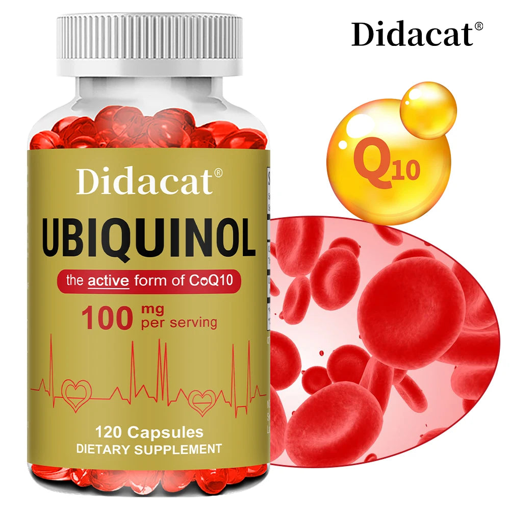 Ubiquinol CoQ10 Capsules – Antioxidant & Heart Health Support CoQ10 Supplement Qst