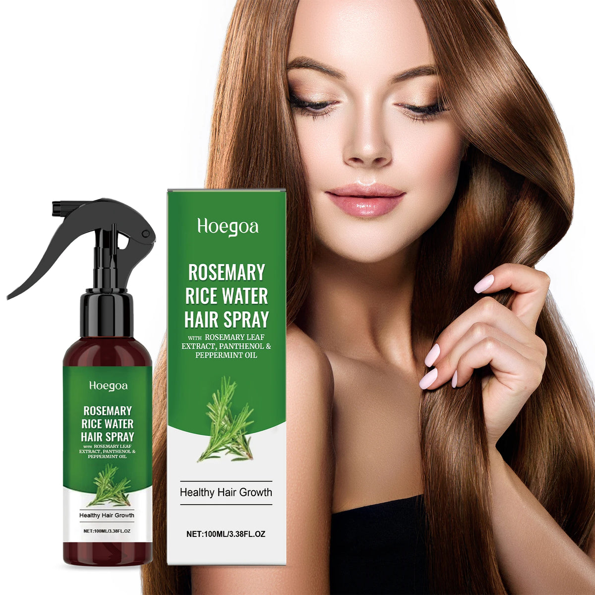 HOEGOA Rosemary Hair Growth Spray – Scalp & Root Strengthening Hair Growth Spray Qst