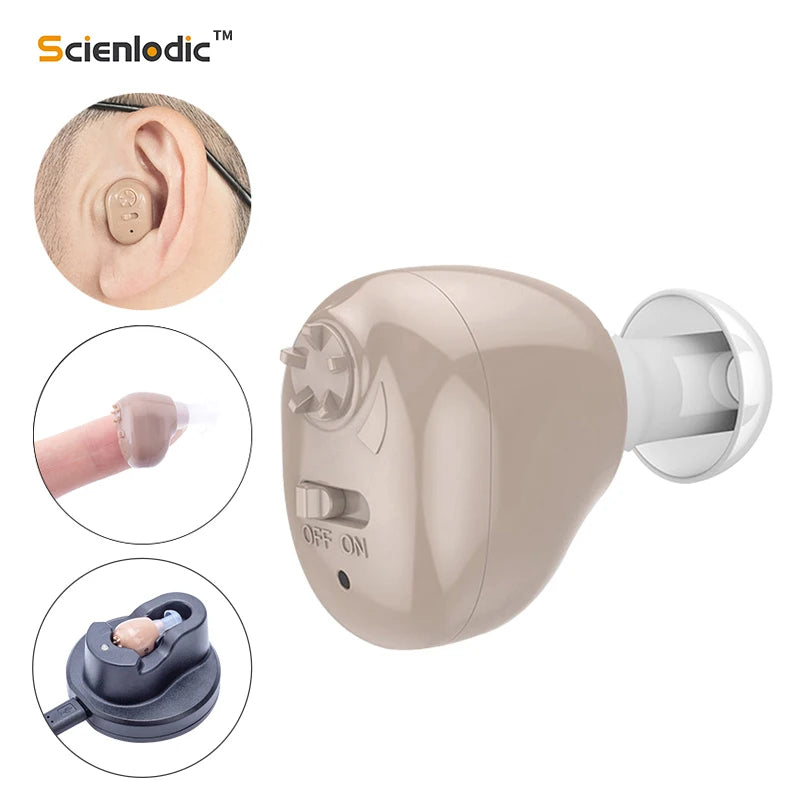 XceeFit Rechargeable ITE Hearing Aid – Sound Amplifier Rechargeable Hearing Aid Qst