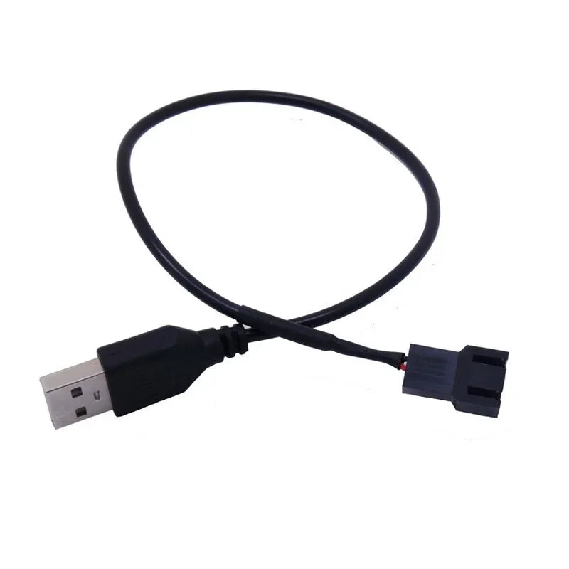 10-Pack USB to 4-Pin Fan Adapter Cable | 5V USB CPU & Chassis Fan Adapter Cable Qme