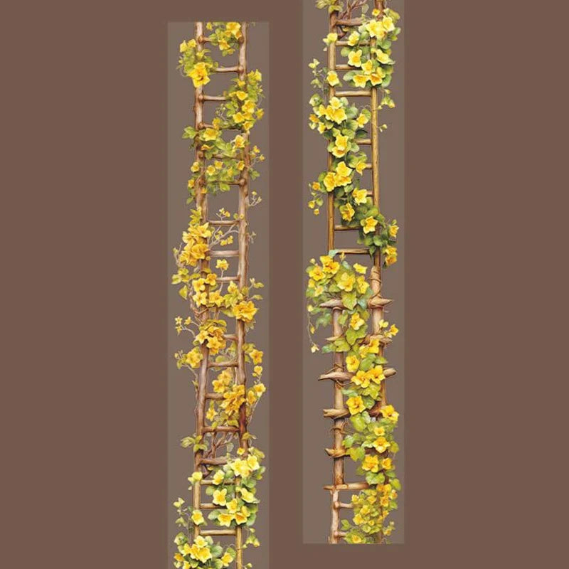 Washi Tape 2m Flower Garden Design | DIY Scrapbook Craft Decorative Washi Tape Qme 5