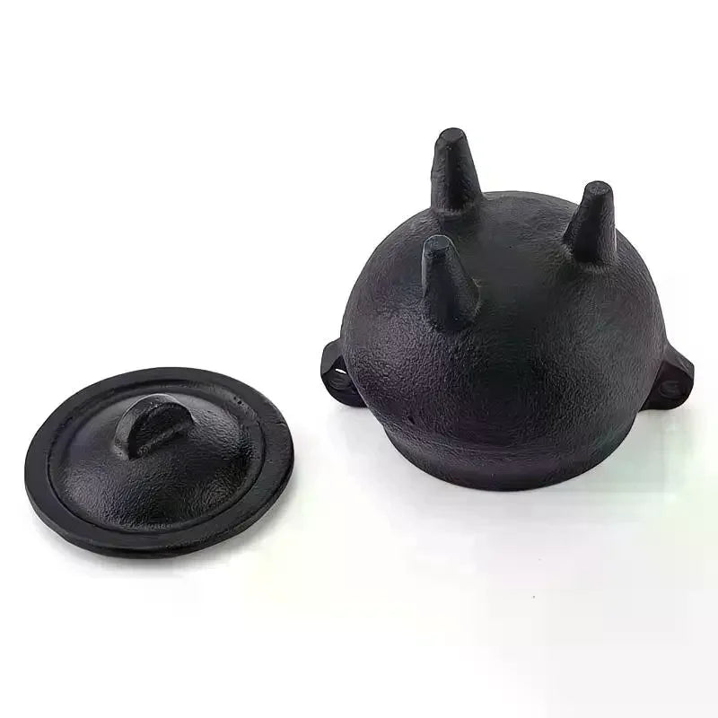 Mini Cast Iron Incense Holder & Sage Smudge Pot Burner Incense Burner Qme
