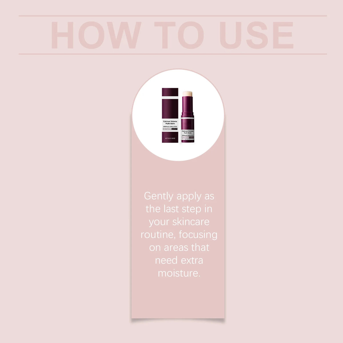 Calcium Collagen Moisturizing Balm Stick – Hydrating & Firming Face Balm Stick Qst