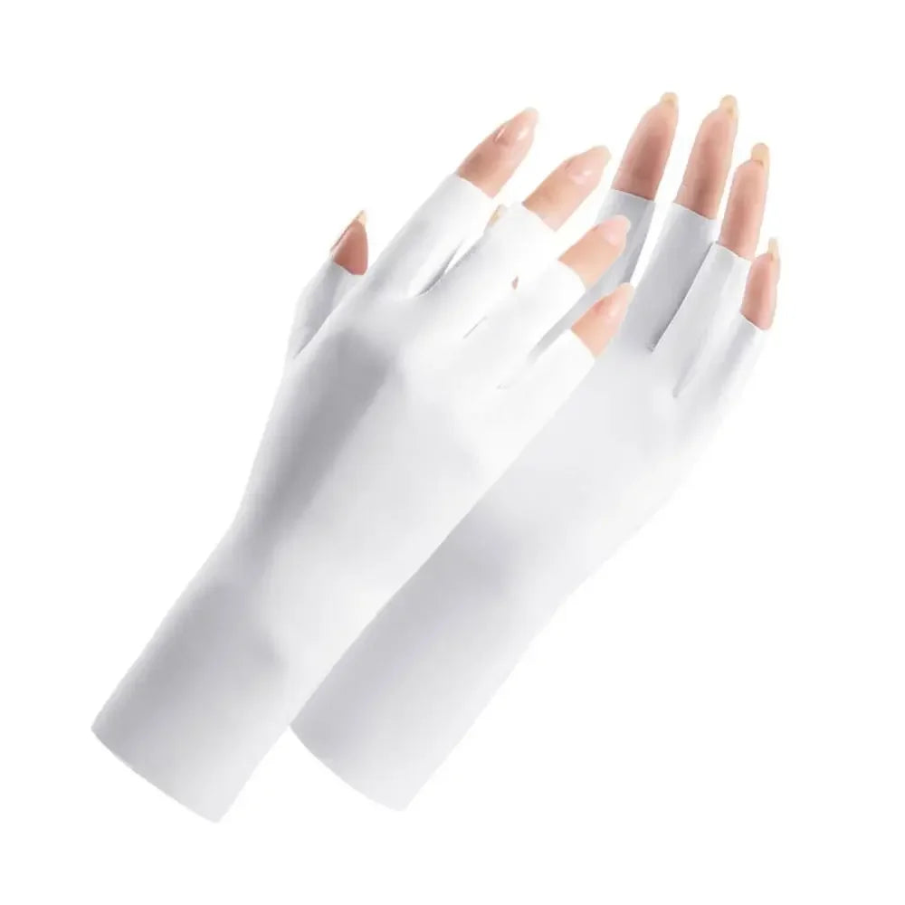 Fingerless UV Protection Gloves – Thin Outdoor Riding, 8 Colors Fingerless Riding Gloves Qme 49WT