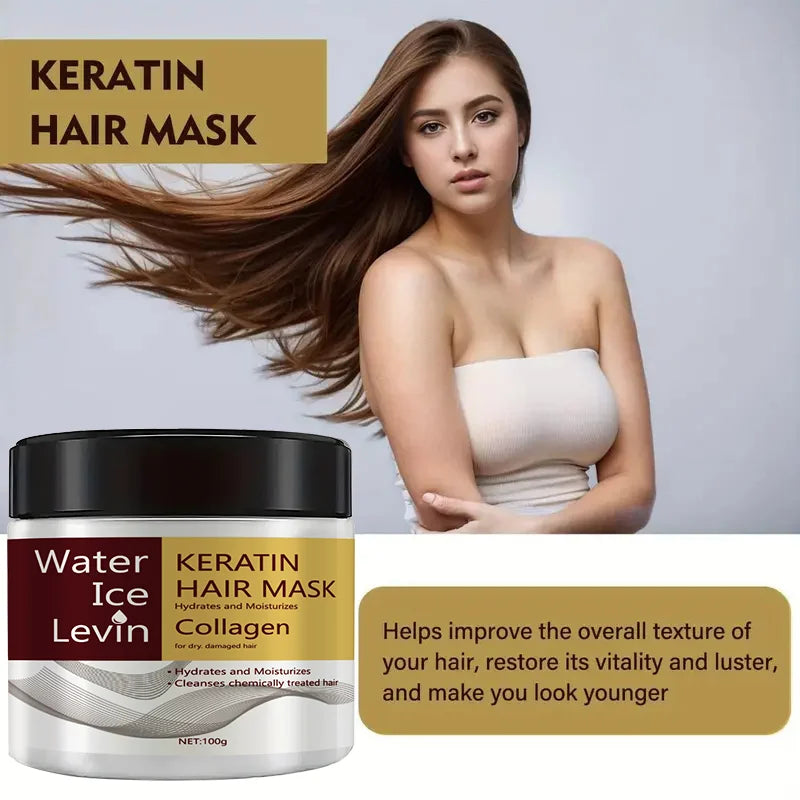 Keratin Collagen Hair Mask – Oil Control Moisturizer 100g Hair Mask Conditioner Qme