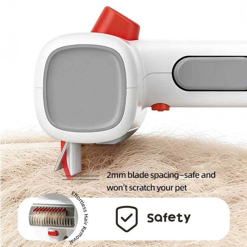 Dual-Function Pet Grooming Comb – Hair Removal & Detangler Pet Grooming Comb Qme