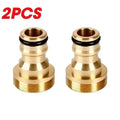 Universal Brass Faucet Adapter – Kitchen & Garden Hose Connector Faucet Hose Adapter Qme 2pcs