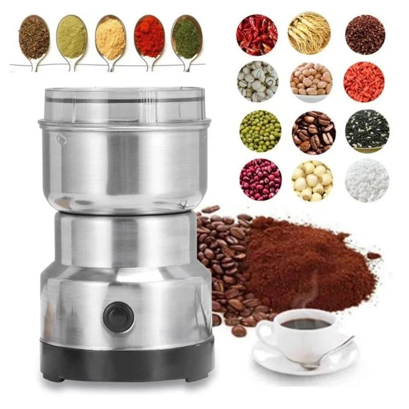 ZARTSEN Electric Coffee & Spice Grinder – Multifunctional Home Mill Electric Coffee Grinder Qst
