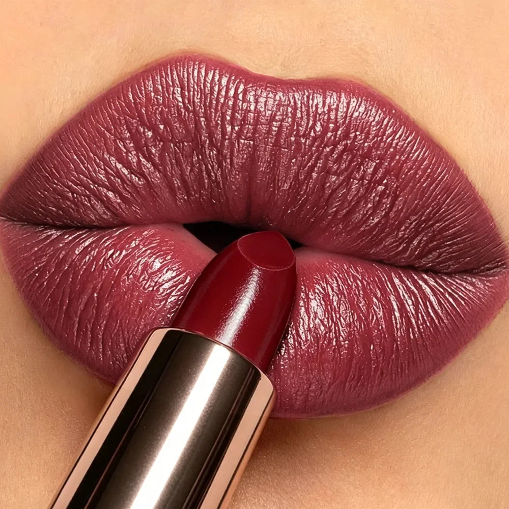 JUJU DREAM Rose Gold Metallic Shimmer Lipstick – Glitter Metallic Shimmer Lipstick Qme