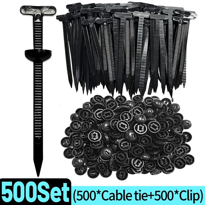 1000-Pack Nylon Auto Fastener Buckle Clips – Car Panel Ties Auto Fastener Clips Qme 500set(1000pcs)