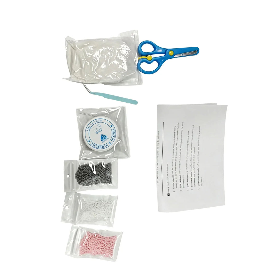 3D DIY Animal Beading Figurine Kit – Creative Bead Art Set DIY Beading Kit Qme