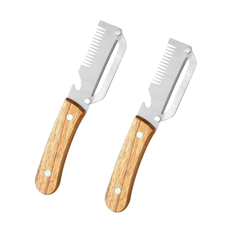 3-in-1 Stainless Steel Peeler Slicer Shredder for Fruits & Veg Kitchen Peeler Tool Qst 2pcs peeler A