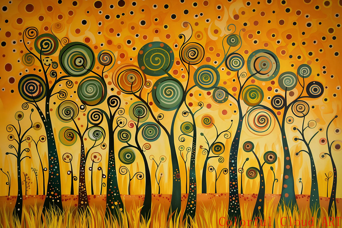 Gustav Klimt Tree of Life Canvas Art Print | Floral Wall Décor Canvas Art Print Qst 11 20x30cm Unframed