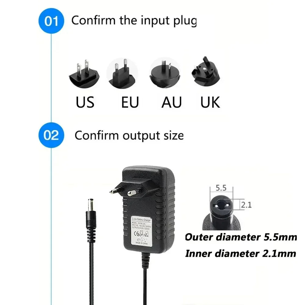 Universal DC Power Cord for Nail Art UV/LED Lamp | DC 5.5×2.1mm Nail Lamp Power Cord Qme