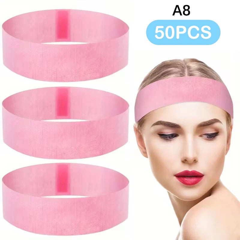 Disposable Spa Facial Headbands Elastic Adjustable 10/50/100 Pack Spa Facial Headband Qst A8
