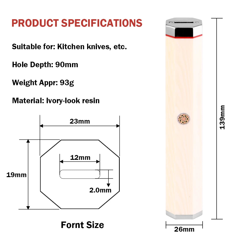 XITUO Octagonal Wood Knife Handle – DIY Chef & Damascus Knife Knife Handle Qst DB-2611701A