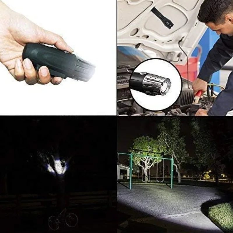 Waterproof LED Bike Light Set – USB Rechargeable Front & Taillight Bike Light Set Qme