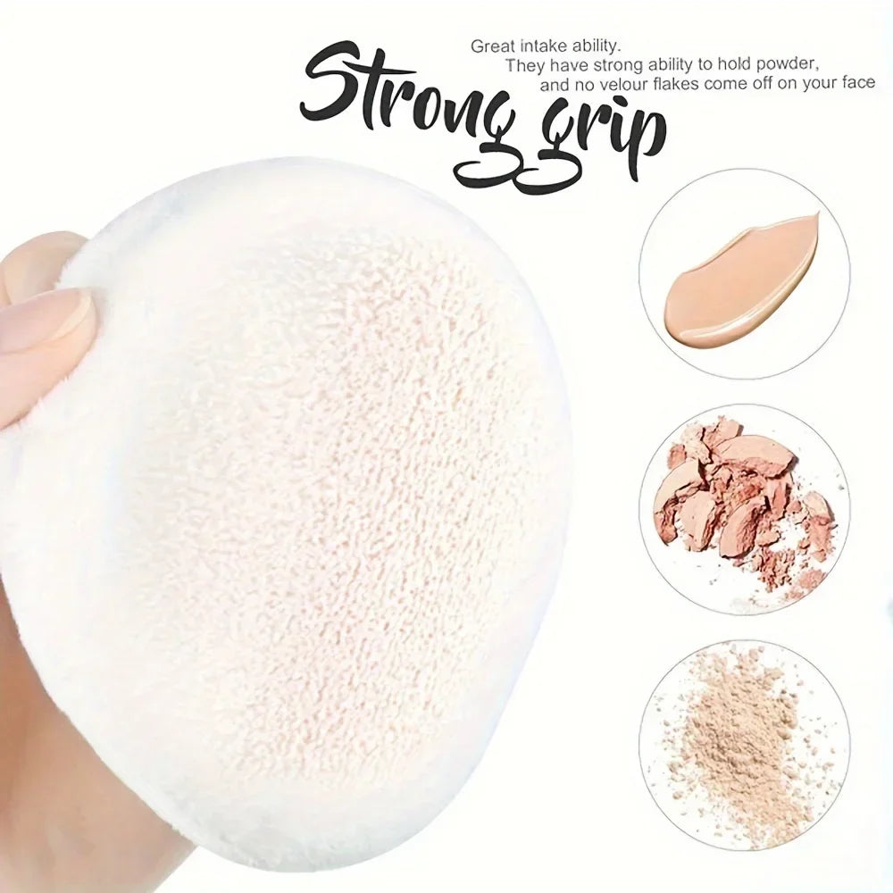 Extra Large Satin Handle Makeup Sponge Pads | Face & Body Makeup Sponge Pads Qme