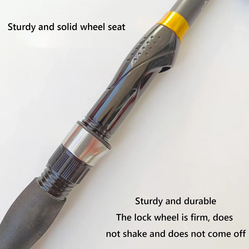 Portable Collapsible Fishing Rod – Lightweight Compact Travel Pole Collapsible Fishing Rod Qme