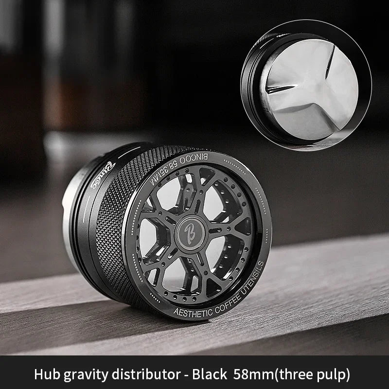 Bincoo 58mm Portafilter Leveler – Gravity Auto-Adjust Tool Portafilter Leveler Qst 3-Paddle 58mm C