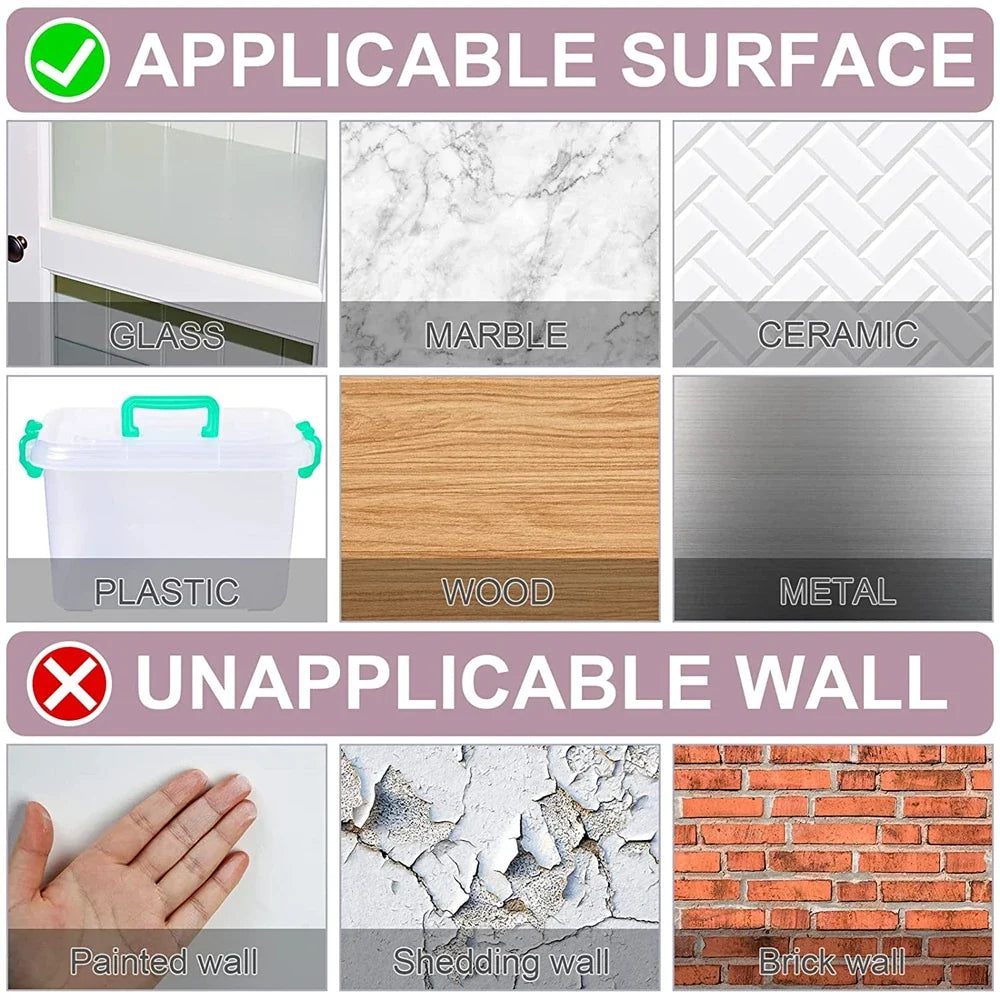 TFAAI Reusable Double-Sided Adhesive Tape Squares | 60 Pack Mounting Adhesive Tape Qme