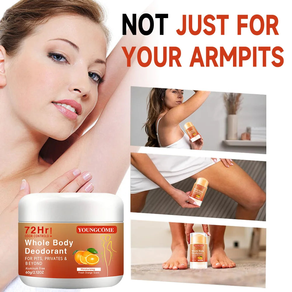 YOUNGCOME 72H Body Deodorant Stick – Underarm Odor Control Body Deodorant Stick Qst