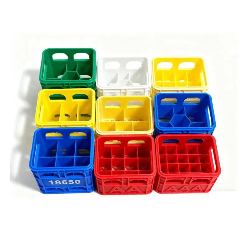 3D Printed Battery Storage Box – AA AAA 18650 Beer Crate Battery Storage Box Qme