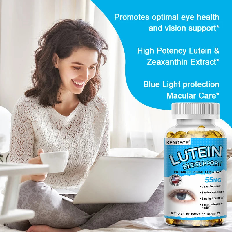 Kenofor Lutein Supplement – Antioxidant Eye Support Capsules Eye Support Supplement Qst