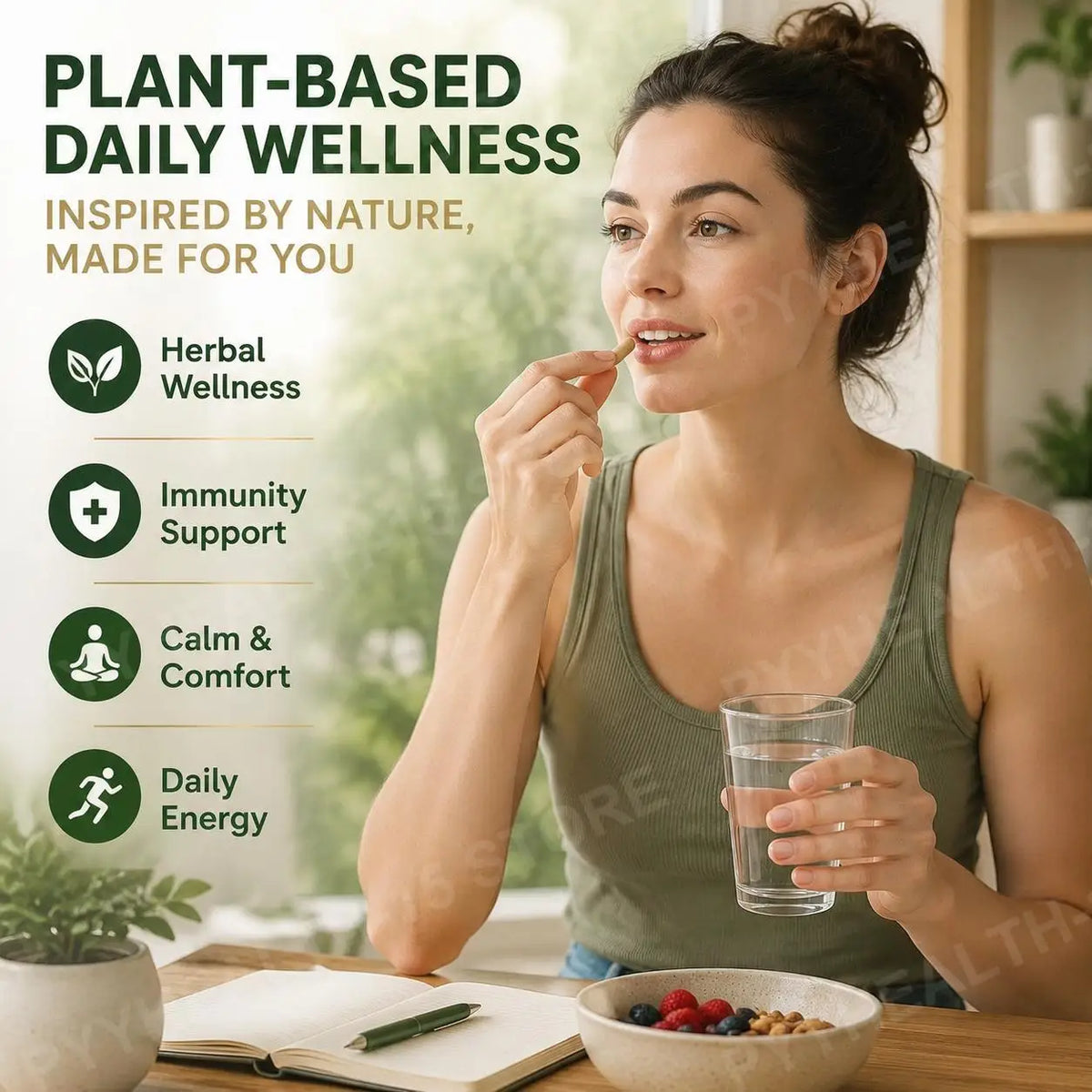 Panax Ginseng & Ginkgo Biloba 5000mg | 120 Veg Capsules Herbal Supplement Qst