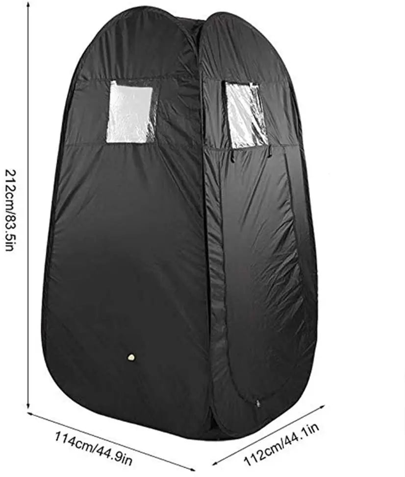 Pop-Up Portable Sauna Tent & Privacy Changing Room Portable Sauna Tent Qst black