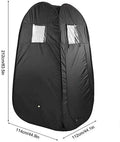 Pop-Up Portable Sauna Tent & Privacy Changing Room Portable Sauna Tent Qst black